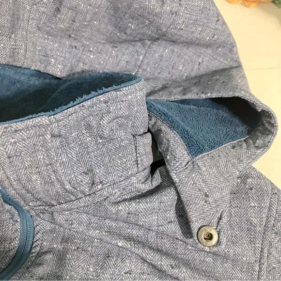 Free Country Coat Women Size XL Blue Zip with Hood - Picture 6 of 8